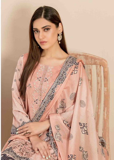 D-2038 - Unstitched - Faria Embroidered Lawn by Tawakkal 2024 - Memsaab Online