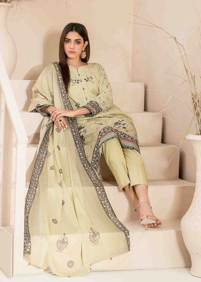 D-2039-R - Readymade - Faria Embroidered Lawn by Tawakkal 2024 - Memsaab Online