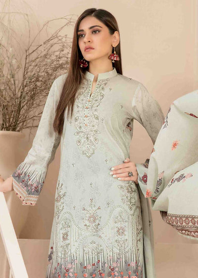 D-2041-R - Readymade - Faria Embroidered Lawn by Tawakkal 2024 - Memsaab Online