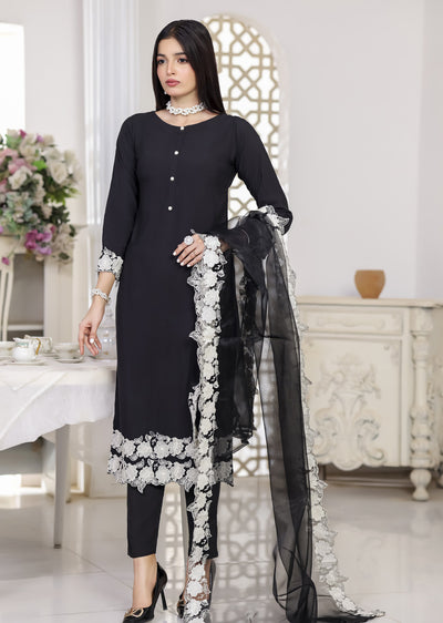 HK329 - Readymade China stone linen Outfit 2025 - Memsaab Online