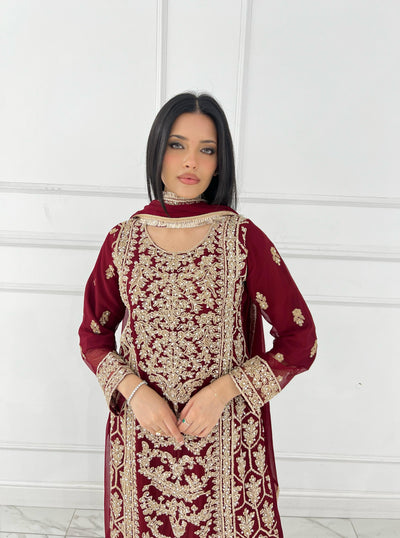 Shaz1844 - Readymade - Chiffon - Mummy n Me Outfit - Memsaab Online