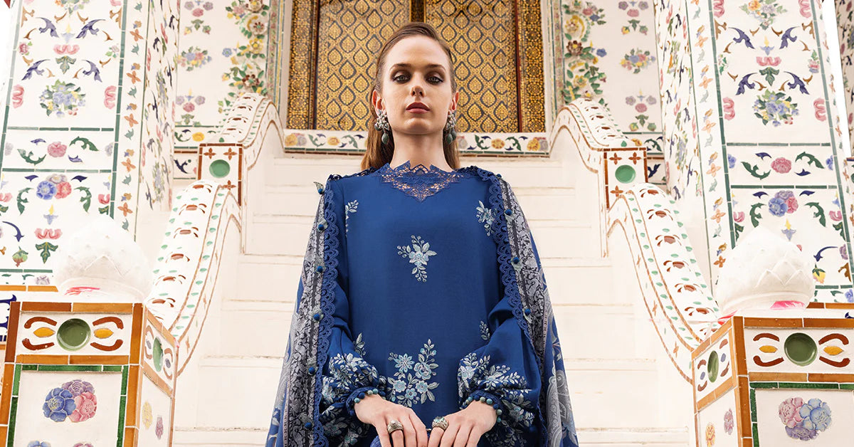 MPT-2808-B Unstitched - Maria B MPRINTS Collection 2025 - Memsaab Online