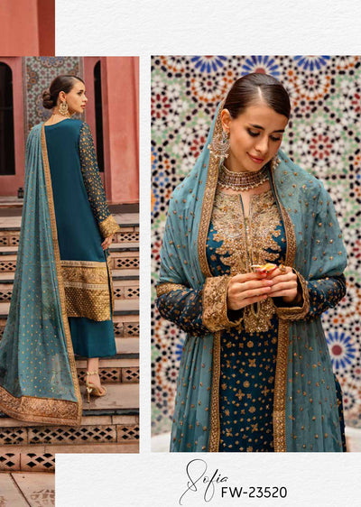 FW-2320 - Readymade - Freesia Luxury Formals Collection 2024 - Memsaab Online