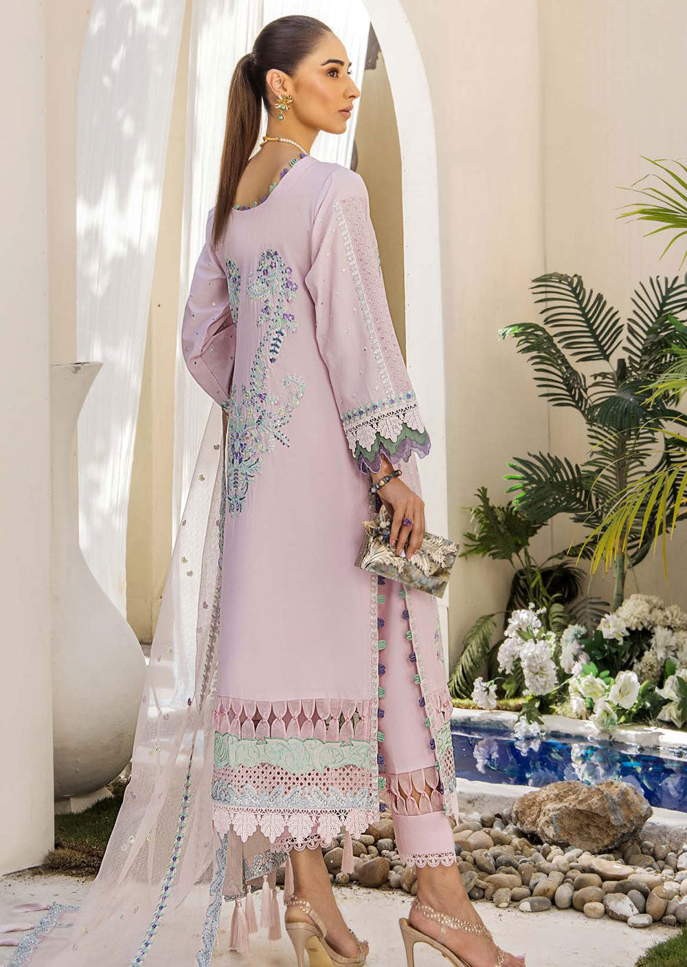 EA-EE-5520 - Unstitched - Eshaisha Eid Edit Lawn Collection 2024 - Memsaab Online