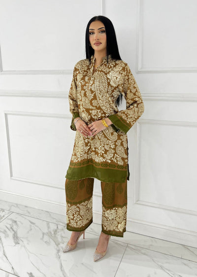 RBY-119-Readymade - Silk Suit 2025 - Memsaab Online