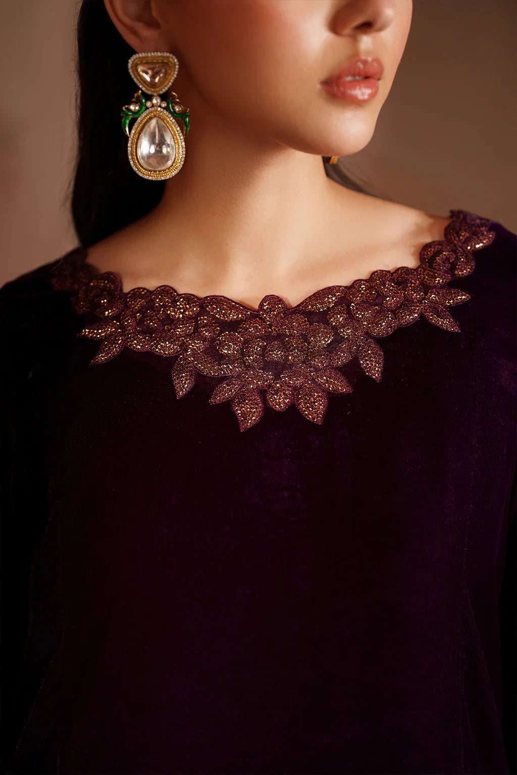 IV-57 Readymade Iznik Embroidered Velvet Edition 2025 - Memsaab Online