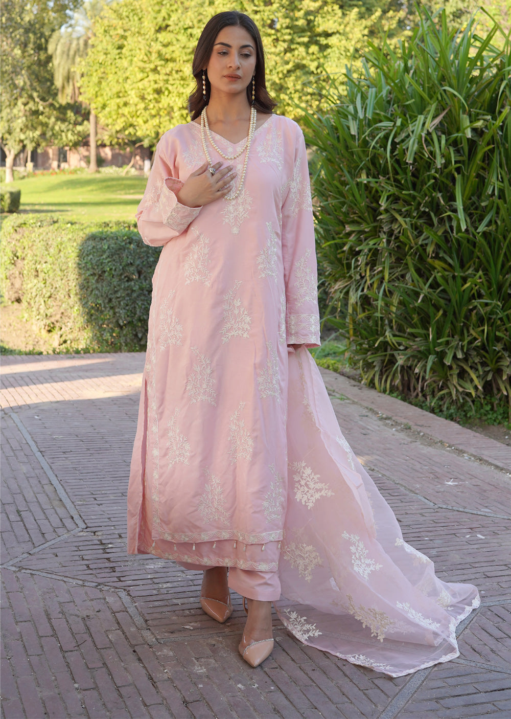 HK283 - Resha - Mummy N Me Double Layer Suit - Memsaab Online