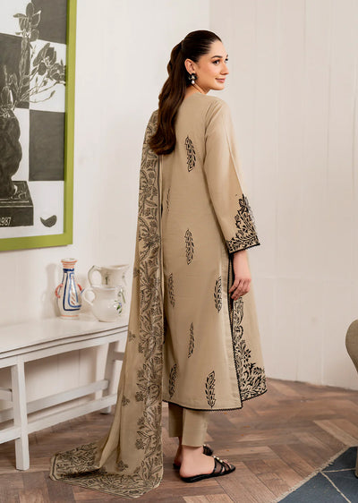 AREENAH- Readymade 3 Piece Cotton Suit - Memsaab Online