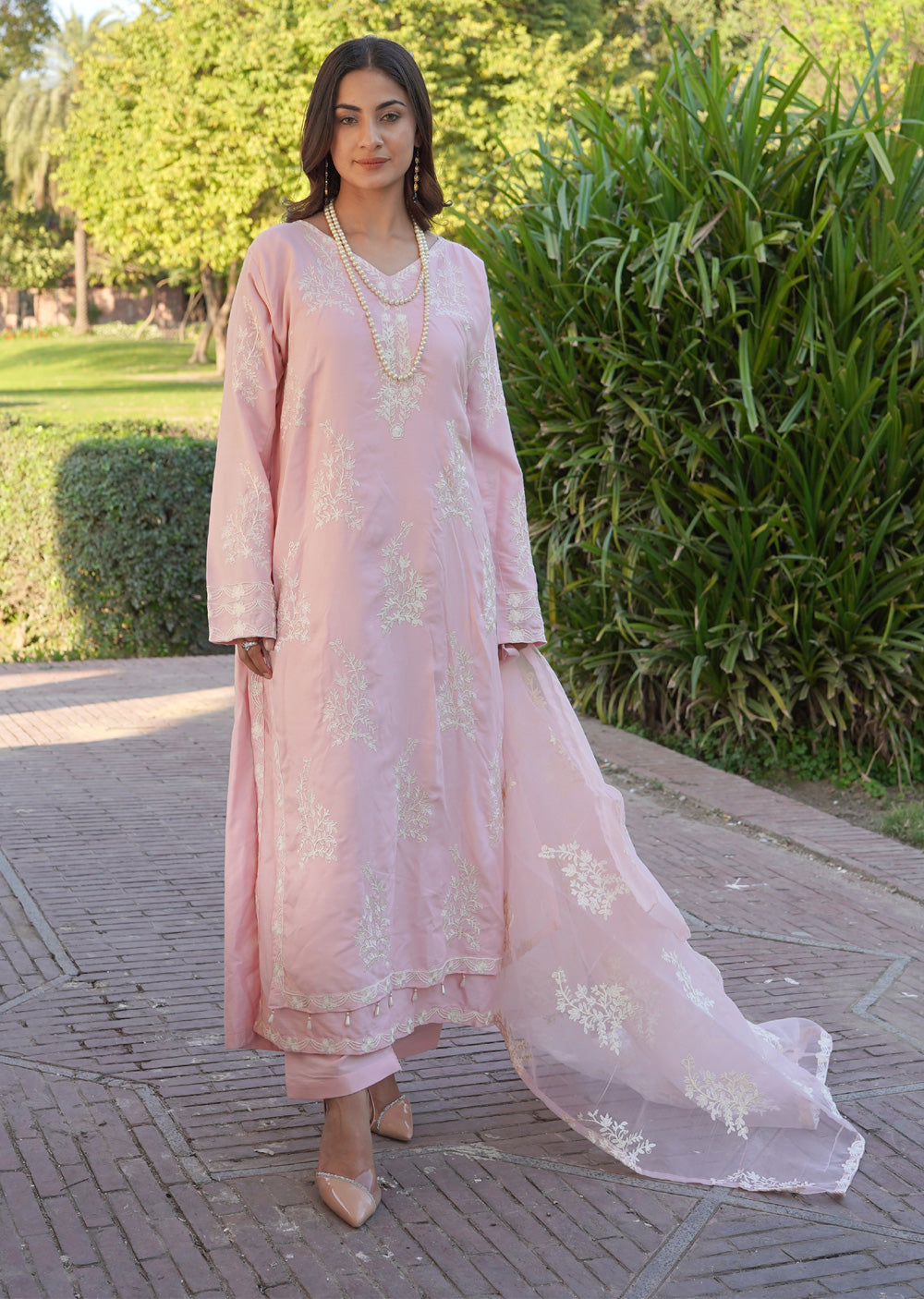 HK283 - Resha - Mummy N Me Double Layer Suit - Memsaab Online