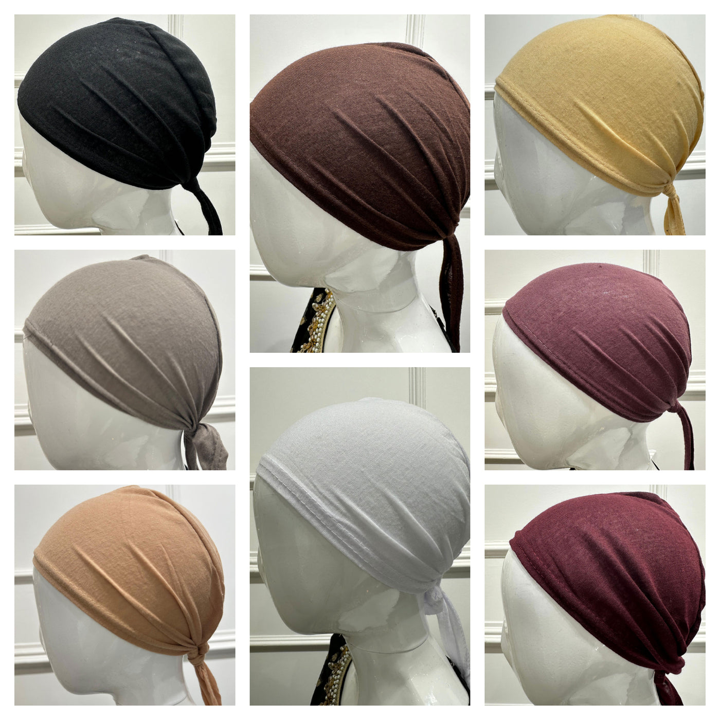 A102 Tie-up Hijab cap - Memsaab Online