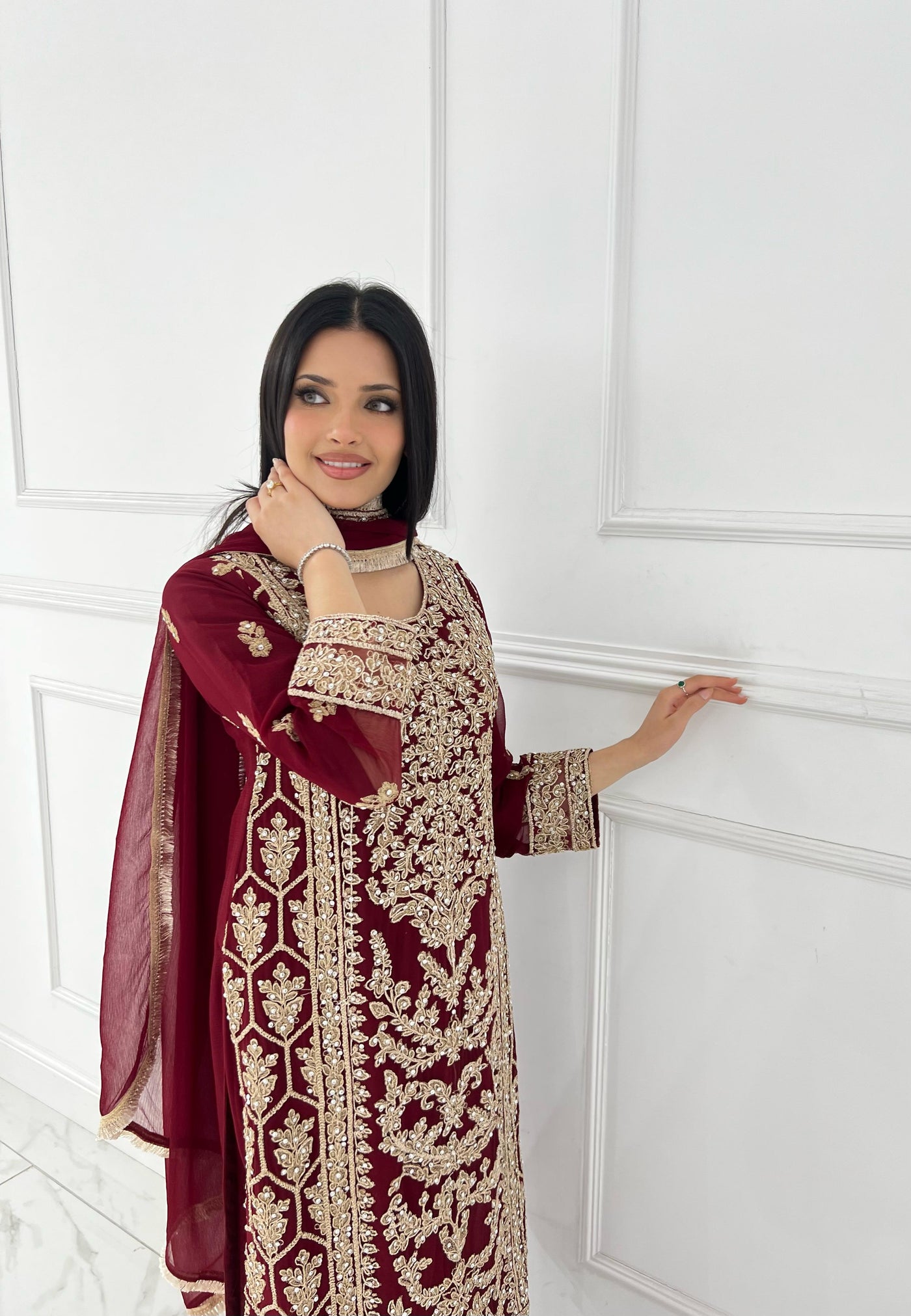 Shaz1844 - Readymade - Chiffon - Mummy n Me Outfit - Memsaab Online