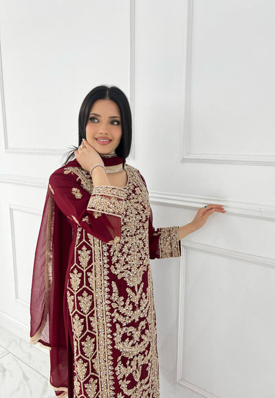 Shaz1844 - Readymade - Chiffon - Mummy n Me Outfit - Memsaab Online