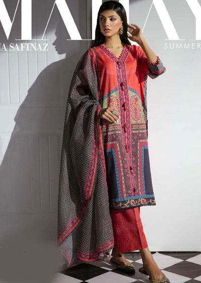MZNR-22-A - Readymade - Mahay Summer Collection by Sana Safinaz 2023 - Memsaab Online