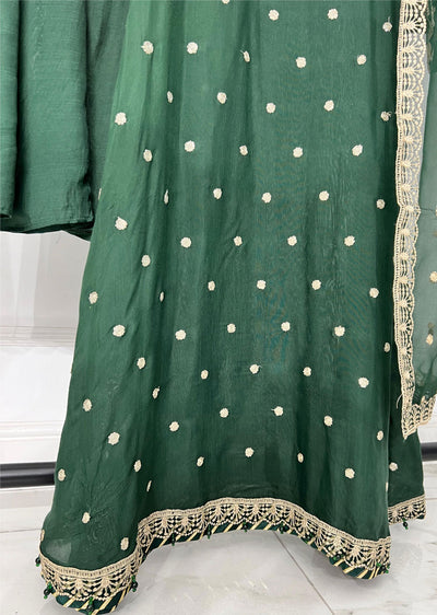 UMR903 - Green Memsaab Formal Suit - Memsaab Online