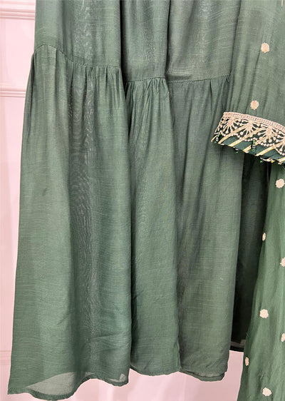 UMR903 - Green Memsaab Formal Suit - Memsaab Online