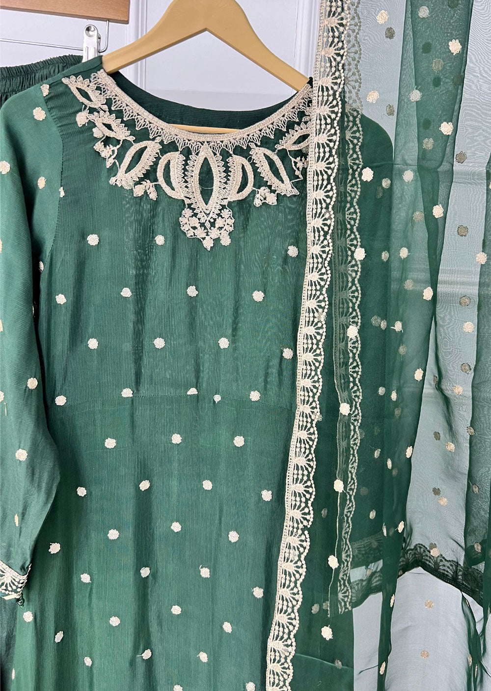 UMR903 - Green Memsaab Formal Suit - Memsaab Online