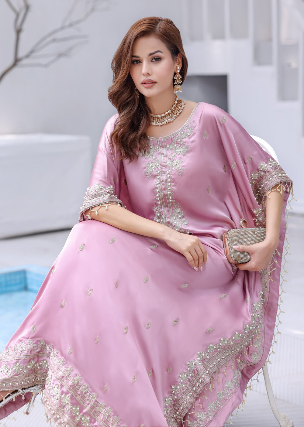 MSRW-01 Shalimi Fancy Jacket Kaftan - Memsaab Online