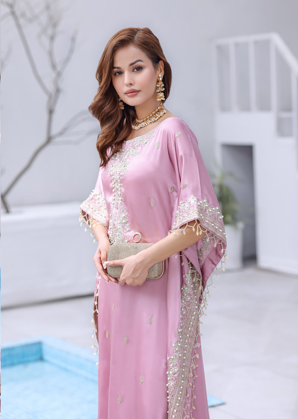 MSRW-01 Shalimi Fancy Jacket Kaftan - Memsaab Online