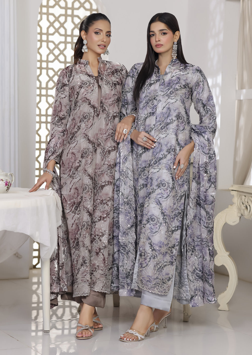 ASB-13 - Readymade Cut Dana Jacket Suit - Memsaab Online