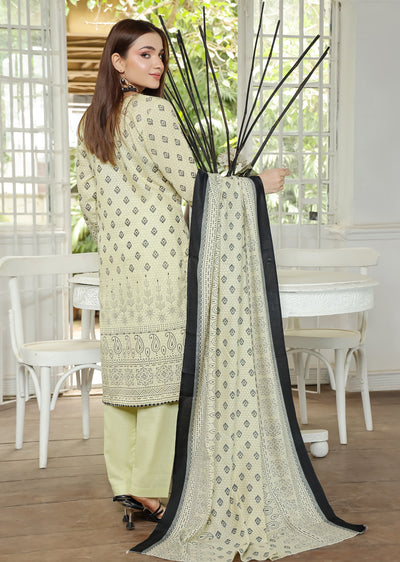 AMT5123 - Green Readymade Khaddar Suit - Memsaab Online