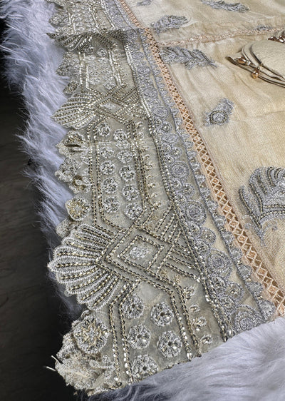 UF-D438 - Readymade - Baroque Embroidered Masoori Suit 2024 - Memsaab Online