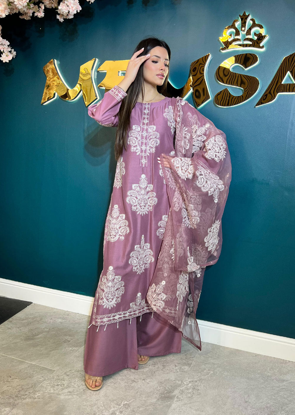 HK255 Dilreva - Pink Mummy n me Outfit - Memsaab Online