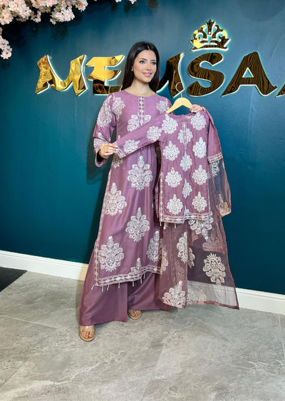 HK255 Dilreva - Pink Mummy n me Outfit - Memsaab Online