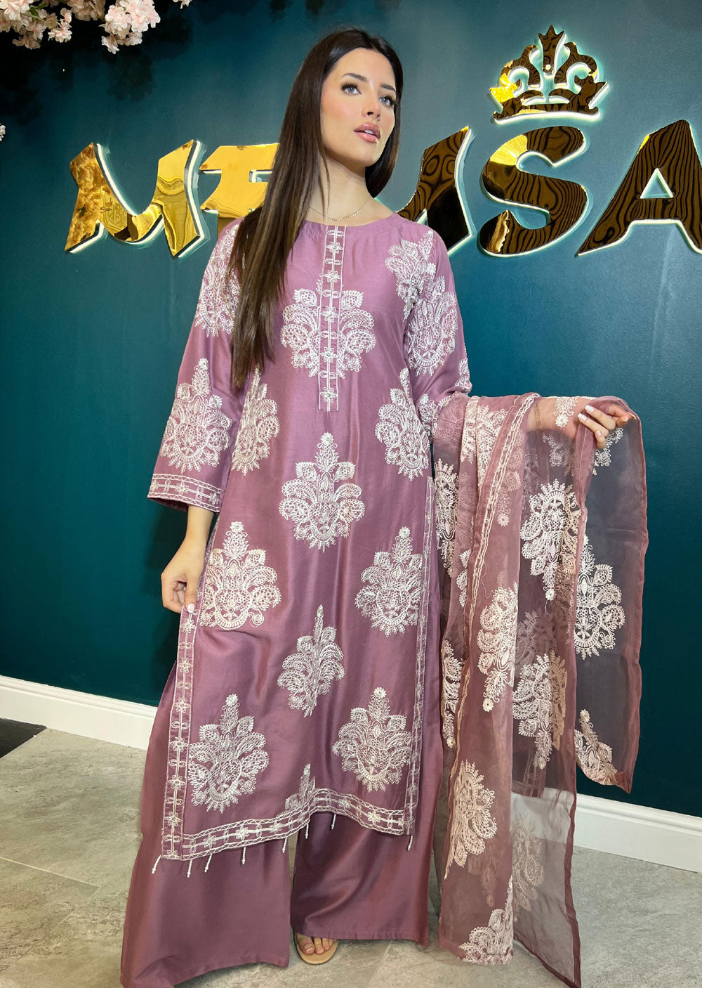 HK255 Dilreva - Pink Mummy n me Outfit - Memsaab Online