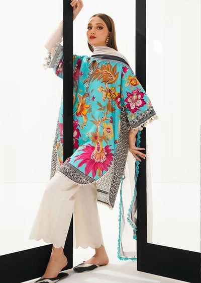 MZN-25-B - Unstitched - Mahay Summer Collection by Sana Safinaz 2023 - Memsaab Online