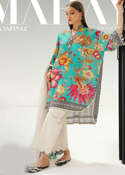 MZN-25-B - Unstitched - Mahay Summer Collection by Sana Safinaz 2023 - Memsaab Online