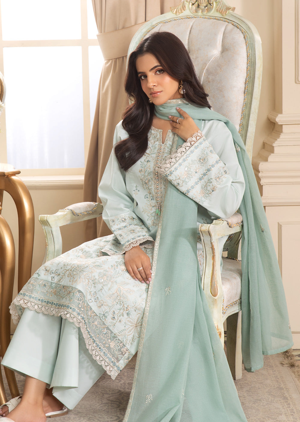 HSS-368- Readymade Heeras Suit - Memsaab Online