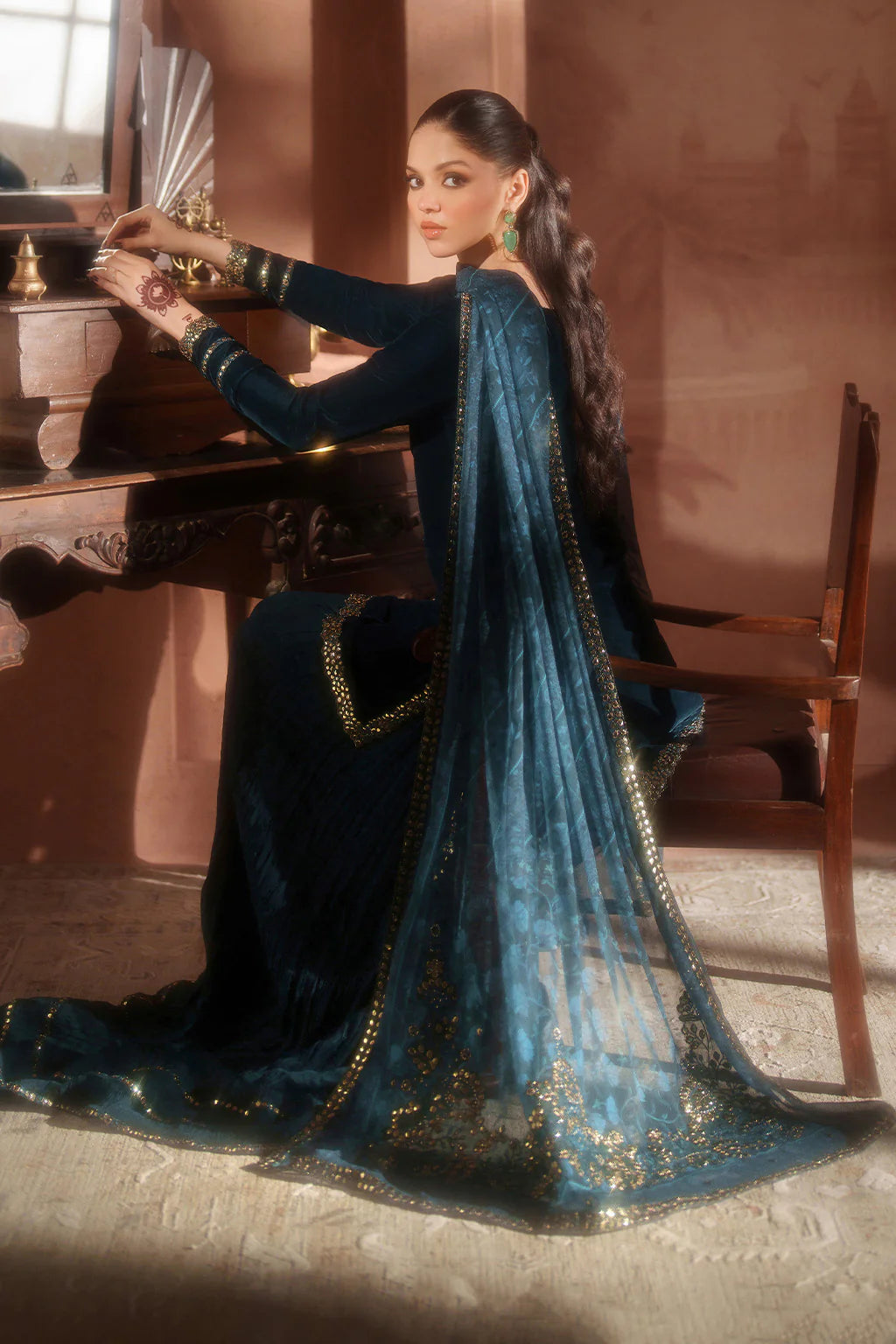 IV-64 Readymade Iznik Embroidered Velvet Edition 2025 - Memsaab Online