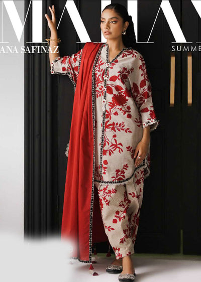 MZN-26-A - Unstitched - Mahay Summer Collection by Sana Safinaz 2023 - Memsaab Online