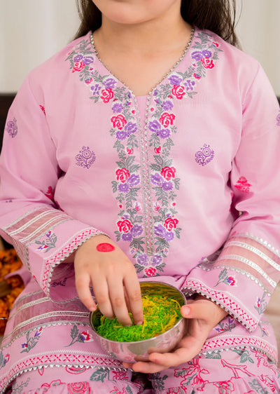 Flamingo - Readymade Kids Suit by Garnet 2024 - Memsaab Online