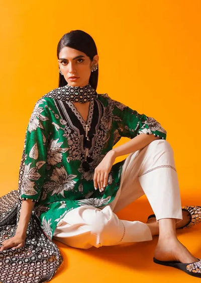 MZN-27-A - Unstitched - Mahay Summer Collection by Sana Safinaz 2023 - Memsaab Online