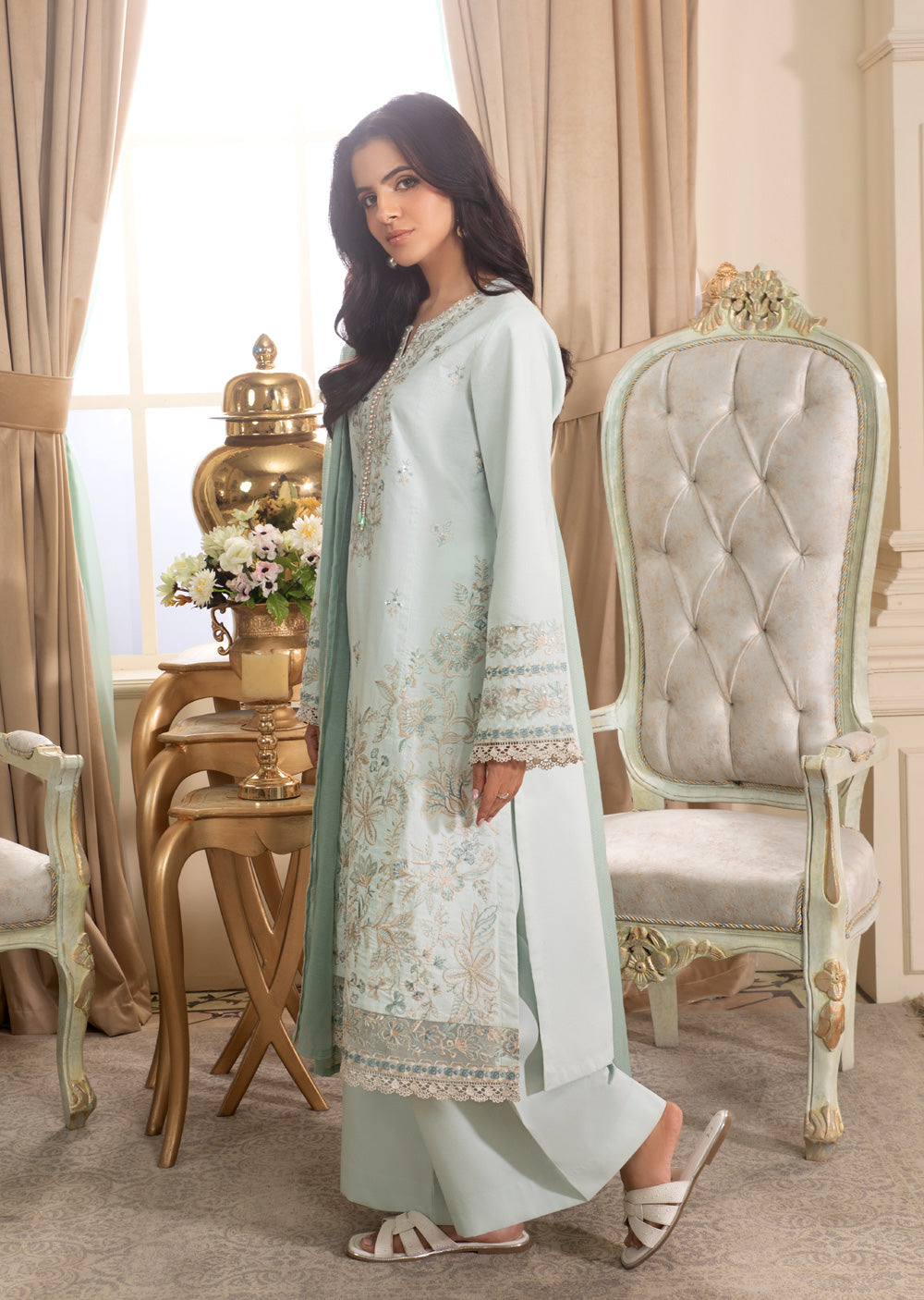 HSS-368- Readymade Heeras Suit - Memsaab Online