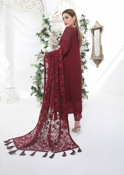 PS1664 Readymade Chiffon Suit - Memsaab Online