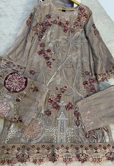 D-9992 - Readymade - Ramsha Chiffon Outfit - Memsaab Online