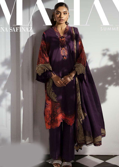 MZN-28-A - Unstitched - Mahay Summer Collection by Sana Safinaz 2023 - Memsaab Online