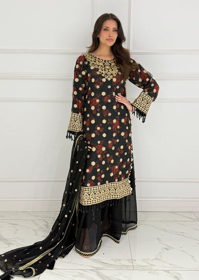 SMR3105 - Readymade Organza Outfit - Memsaab Online