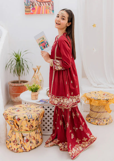 Kaira - Readymade Kids Suit by Garnet 2024 - Memsaab Online