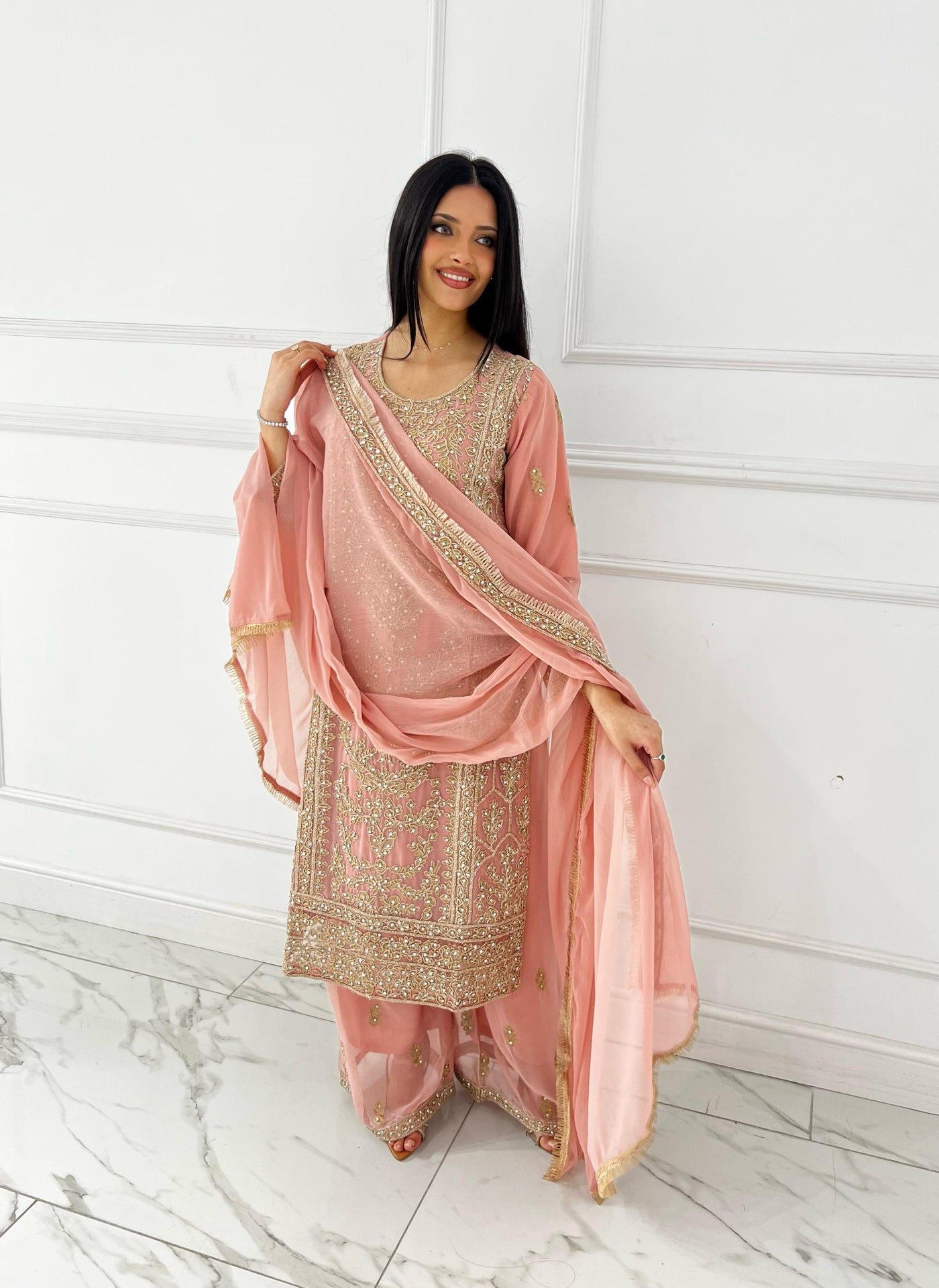 Shaz1844 - Readymade - Chiffon - Mummy n Me Outfit - Memsaab Online