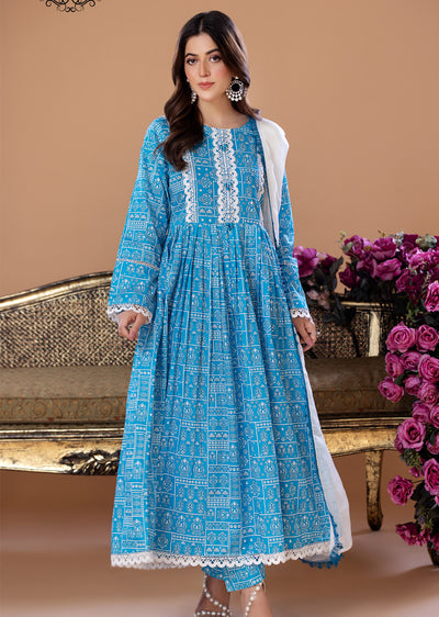 HSS-213 - Readymade Heeras linen Suit - Memsaab Online