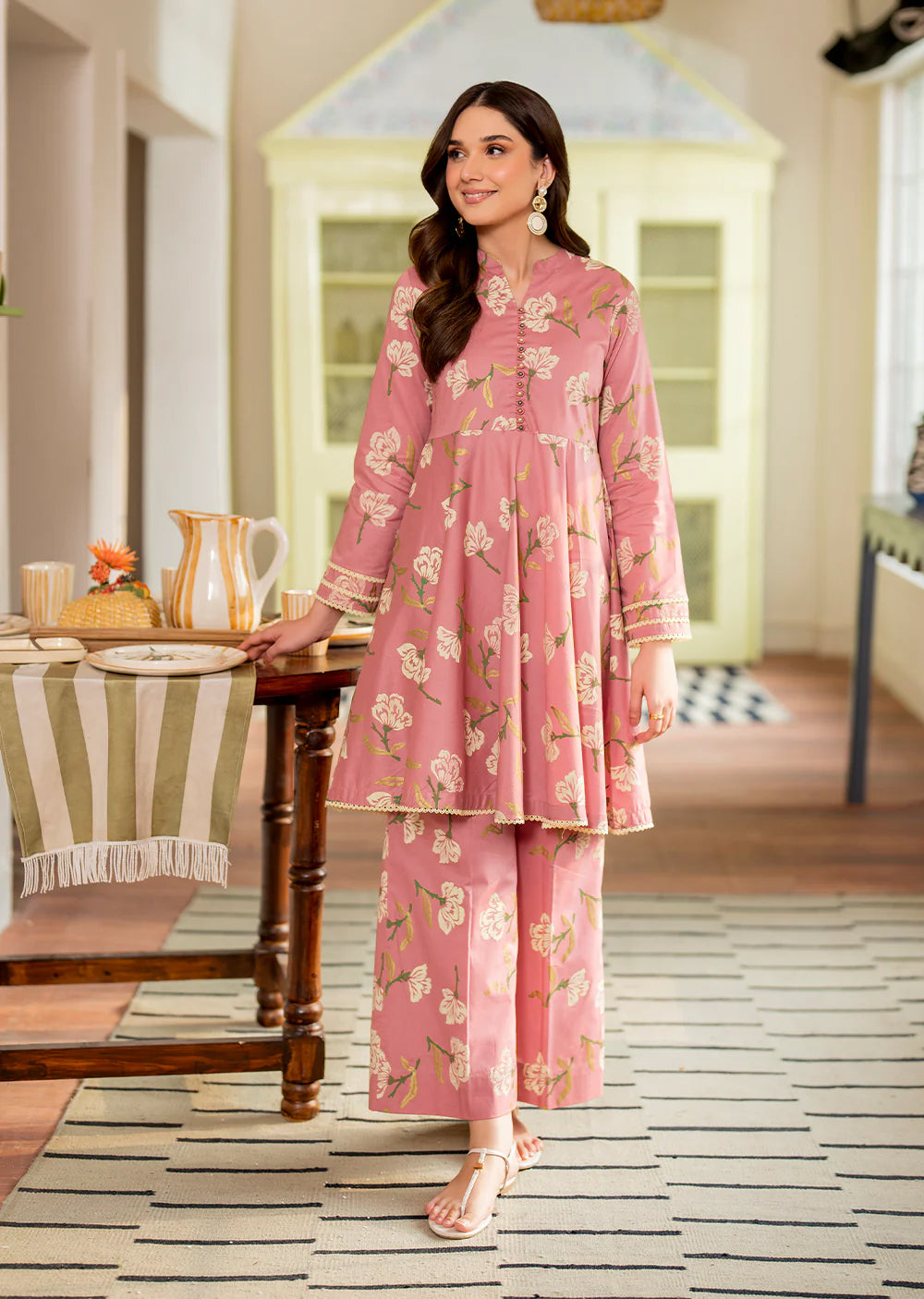 TANIYA- Readymade 3 Piece Cotton Suit - Memsaab Online