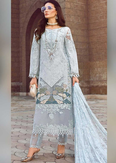 MBSA-02-A - Unstitched - Maria.B Inspired Lawn Suit - Memsaab Online