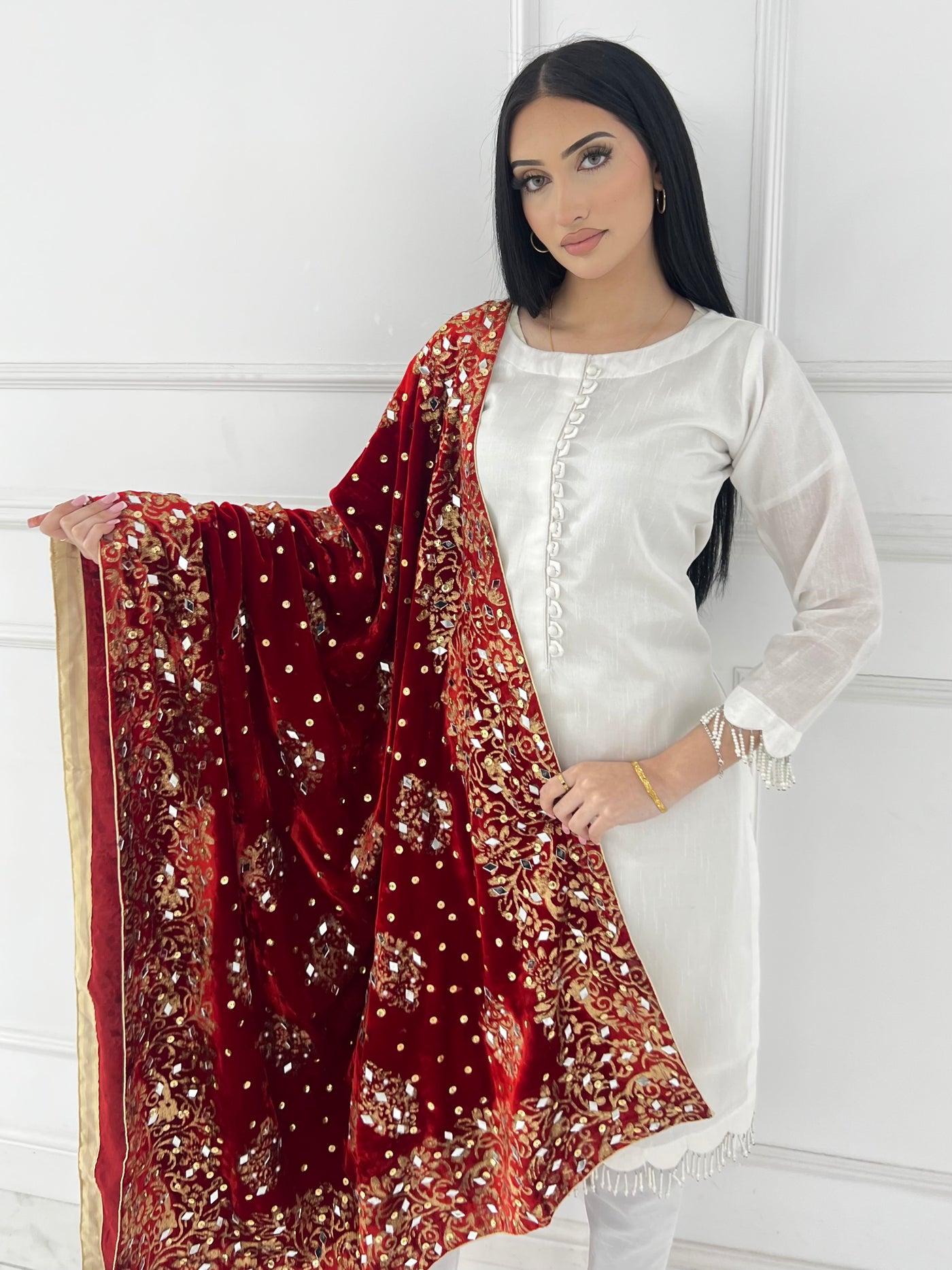 RBY-133- New Luxury Velvet Shawl 2025