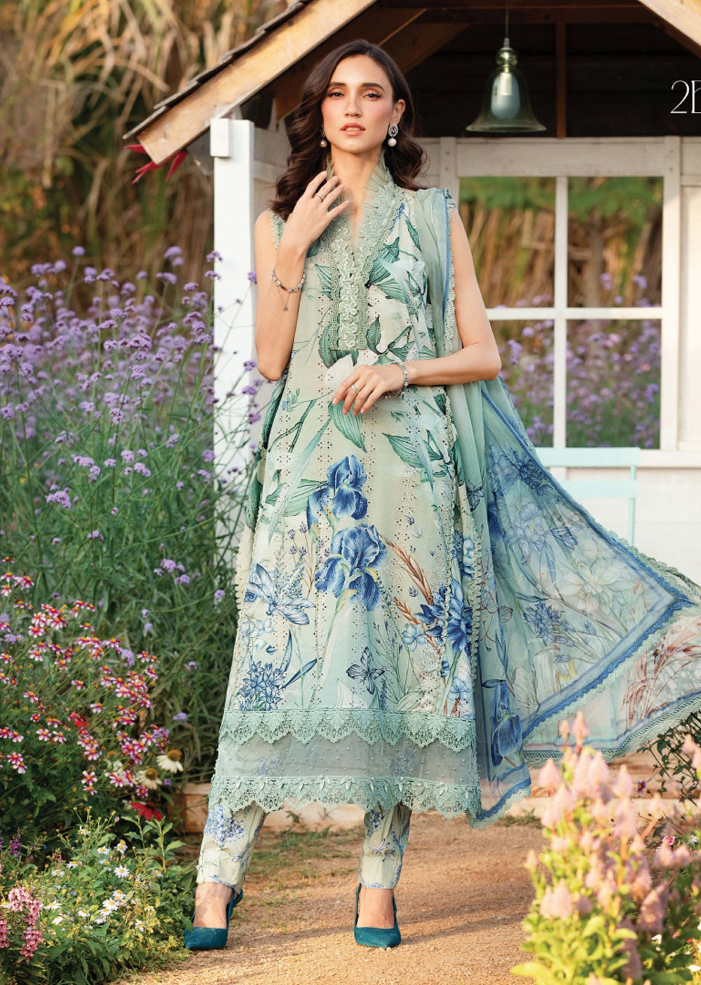 MPLS-02-B - Maria B Mprints Spring Summer Printed Lawn Suit 2025 - Memsaab Online