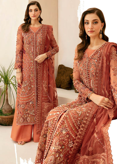 HB-402 - Unstitched - Ramsha Luxury Wedding Collection Vol 04 2024 - Memsaab Online