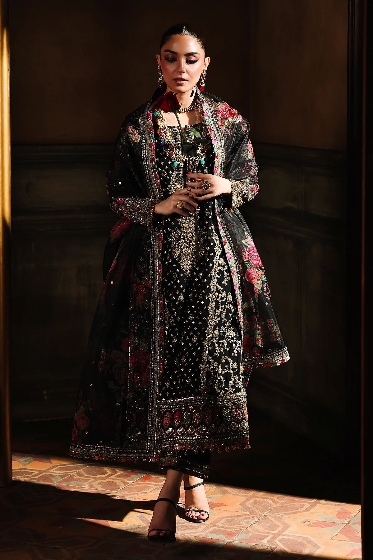 DJW5-05- 4-PC Charizma Unstitched Luxury Collection 2025 - Memsaab Online