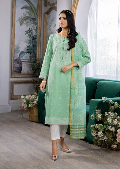 MDM-74 - Readymade - Embroidered Cotton Suit - Memsaab Online